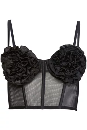 FLEUR DU MAL Bustier con copa de rosa