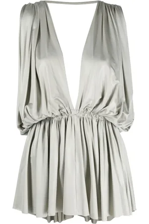 Rick Owens Top drapeado Venus con cuello en V