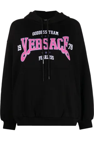 VERSACE Hoodie con logo estampado