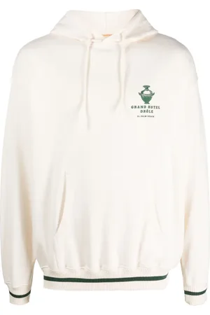 Drôle de Monsieur Hoodie con logo estampado y cordones
