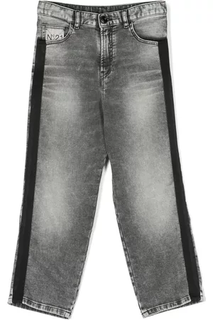 Nº21 Jeans rectos con aplique del logo