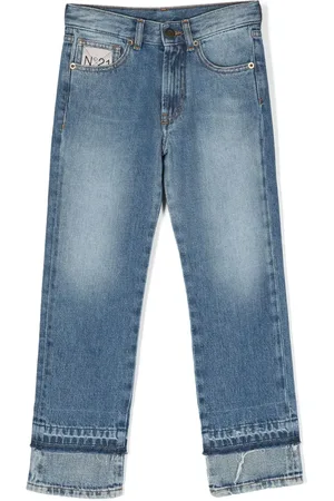 Nº21 Jeans rectos con aplique del logo