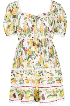 Farm Rio Vestido corto Orchard con estampado floral