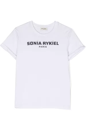 Sonia Rykiel Enfant Playera con logo estampado y cuello redondo