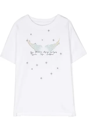 Zadig & Voltaire Playera con logo estampado y detalles de strass
