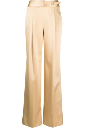ERMANNO SCERVINO Pantalones con tiro alto y pinzas