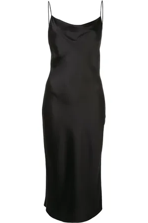 FLEUR DU MAL Slip dress con cuello desbocado