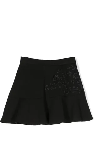 Chloé Falda acampanada con logo bordado