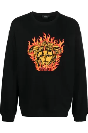 VERSACE Sudadera con bordado de Medusa