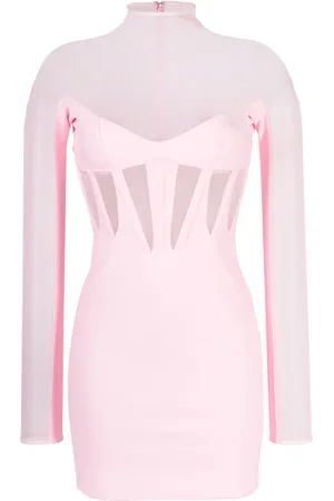 MUGLER Vestido corto Corset Illusion