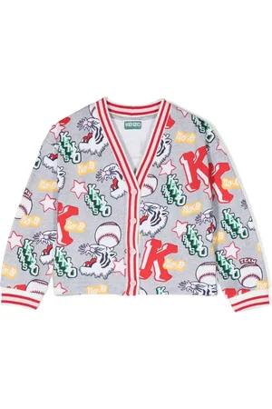 Kenzo Cárdigan estilo universitario con motivo Tiger