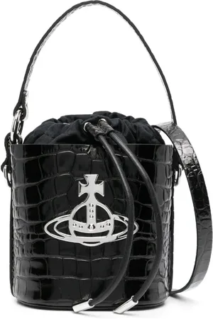 Vivienne Westwood Bolsa bucket con placa del logo