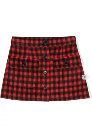 Nº21 Falda corta con motivo de cuadros gingham