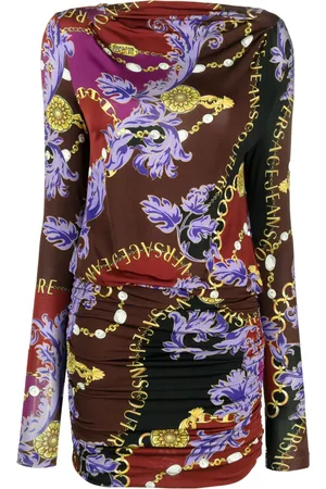 VERSACE Vestido corto con estampado Barocco