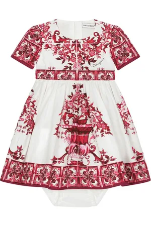 Dolce & Gabbana Vestido acampanado con estampado gráfico