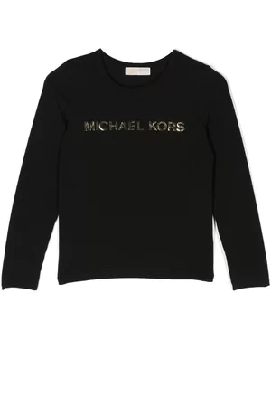 Michael Kors Playera manga larga con letras del logo