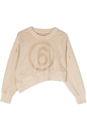 Maison Margiela Sudadera asimétrica con efecto envejecido