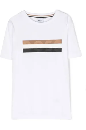 HUGO BOSS Playera con rayas estampadas y logo