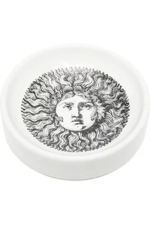 FORNASETTI Cenicero con estampado gráfico