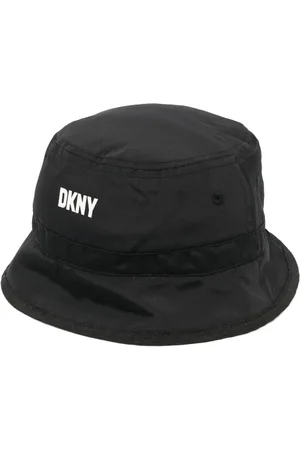 DKNY Gorro de pescador reversible con logo estampado