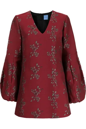 Macgraw Vestido corto con bordado de rosas