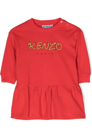 Kenzo Vestido manga larga con logo estampado