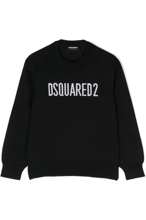 Dsquared2 Suéter con cuello redondo y logo estampado