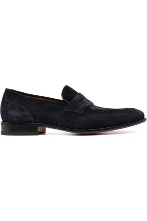 santoni Mocasines penny de gamuza