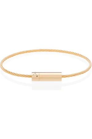 Le Gramme Pulsera con diseño de cable en oro amarillo de 18kt