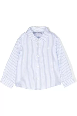 Emporio Armani Camisa manga larga con rayas estampadas