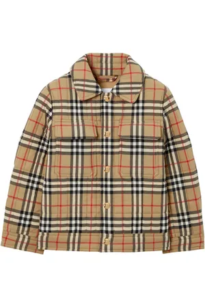 Burberry Chamarra capitonada con motivo Vintage Check