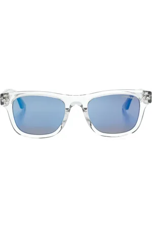 Montblanc Lentes del sol con armazón cuadrada y placa del logo