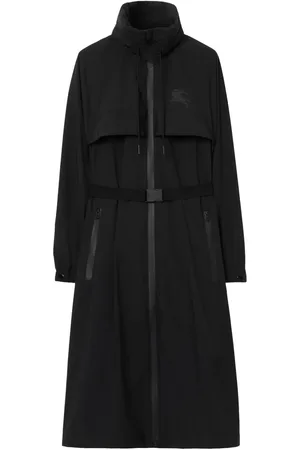 Burberry Parka con cinturón y estampado EKD