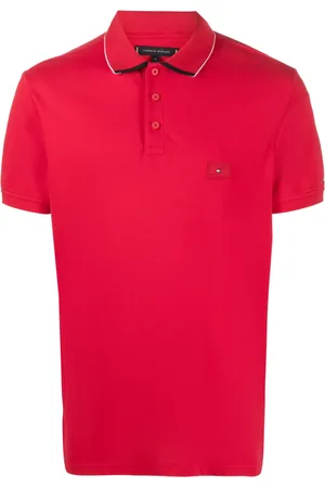 Tommy Hilfiger Playera tipo polo con parche del logo