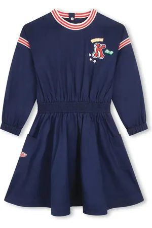 Kenzo Vestido acampanado con detalles del logo