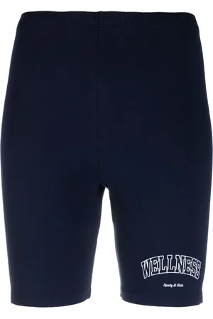 Sporty & Rich Shorts con logo estampado y tiro alto