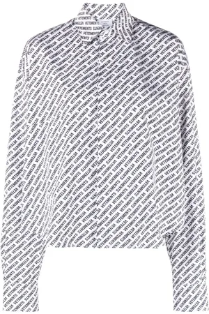 Vetements Camisa de popelina con logo estampado