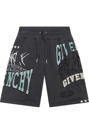 Givenchy Bermudas con cordones en la pretina y logo estampado