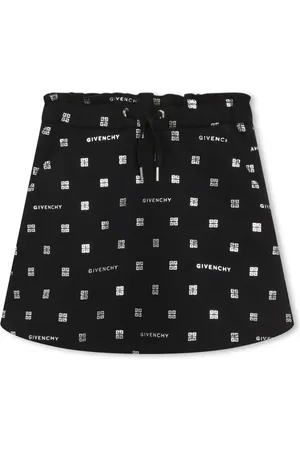 Givenchy Falda acampanada con logo estampado