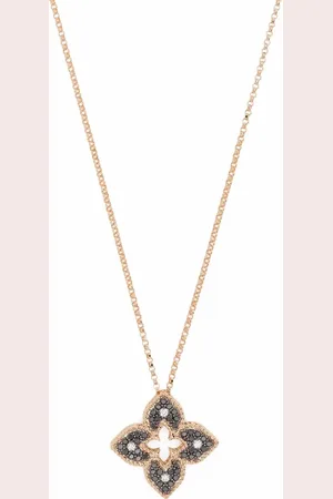 Roberto Coin Collar Venetian Princess en oro rosa de 18kt con dije de diamante