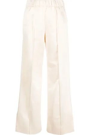 Jil Sander Pantalones anchos con tiro alto