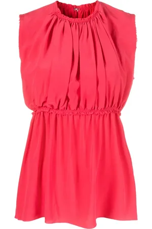 Lanvin Blusa fruncida sin mangas