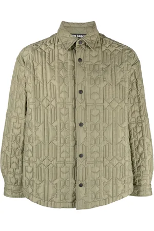 Palm Angels Sobrecamisa capitonada con monograma