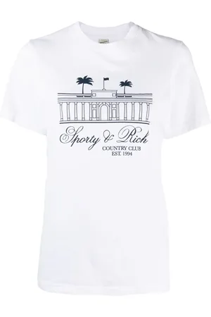 Sporty & Rich Playera con logo estampado