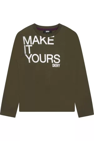 DKNY Top con eslogan estampado