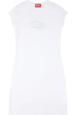 Diesel Vestido corto con parche del logo