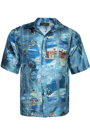 AMIRI Camisa con estampado de bandana