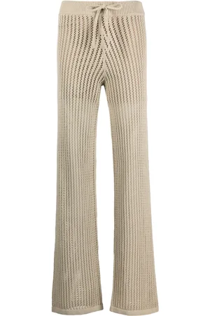 HUGO BOSS Pantalones de tejido flojo rectos
