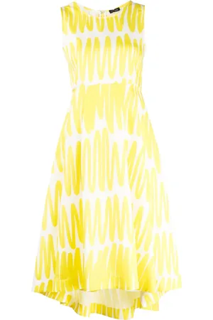Kiton Vestido midi sin mangas con estampado abstracto