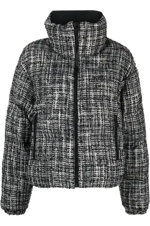 Karl Lagerfeld Chamarra capitonada de bouclé